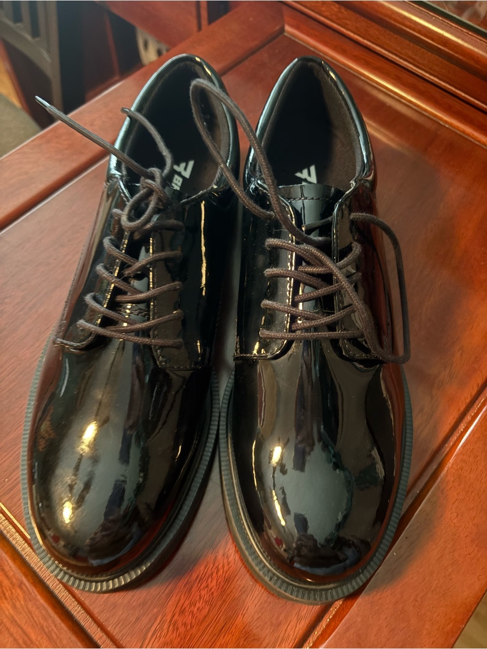 Bates Oxford Lace-Up Shoes - Black Size 10.5